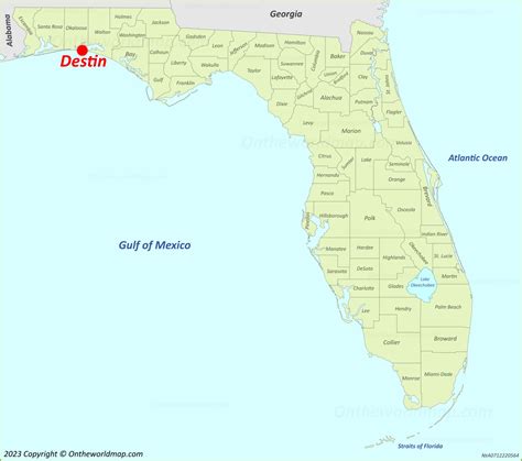destin florida map