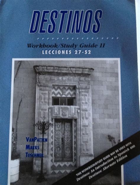 Destinos Workbook
