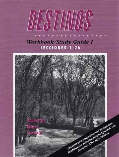 Destinos Workbook Answer Key
