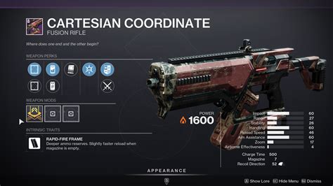 Destiny 2 Cartesian Coordinate