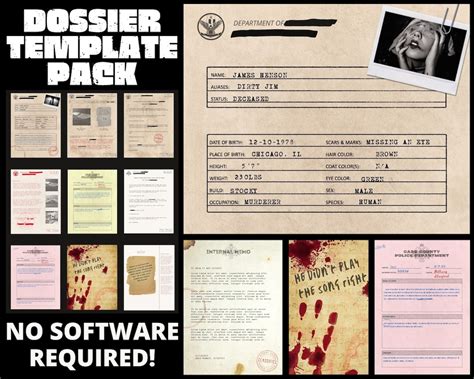 Detective Case File Template