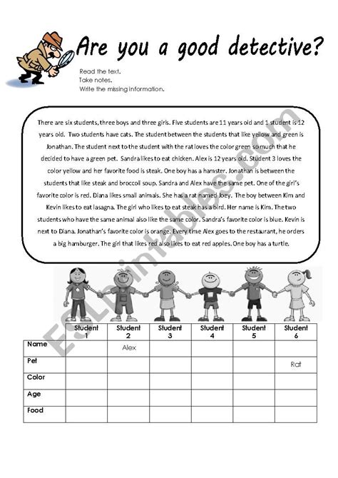 Detective Worksheets Esl Kids World Number Detective Worksheet - Number Detective Worksheet