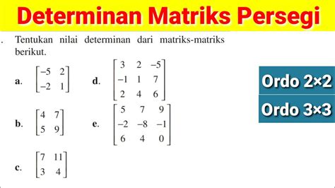 determinan matriks 5x5