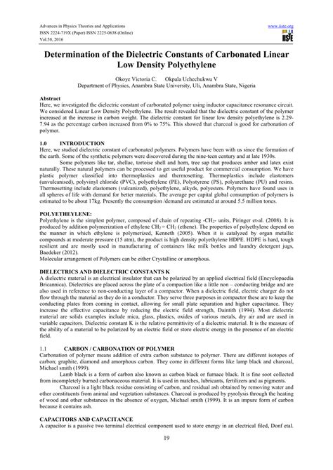 Full Download Determination Of The Dielectric Constants Of Carbonated 