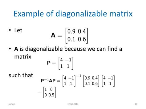 Determine If Matrix Is Diagonalizable
