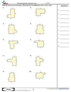 Determining Rectilinear Area 3rd Grade   Finding The Area Of A Rectilinear Figure 3rd - Determining Rectilinear Area 3rd Grade