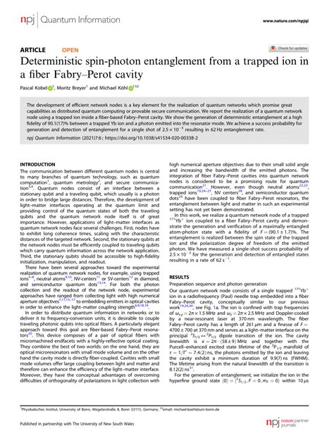 Deterministic Entanglement Of Trapped Ion Spin Qubits