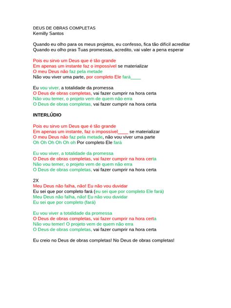 Deus De Aliança Letra