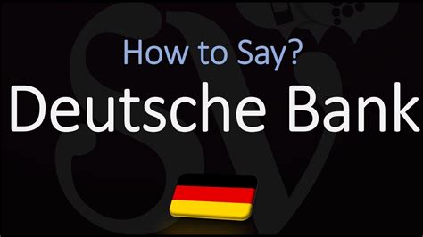 deutsche bank pronunciation