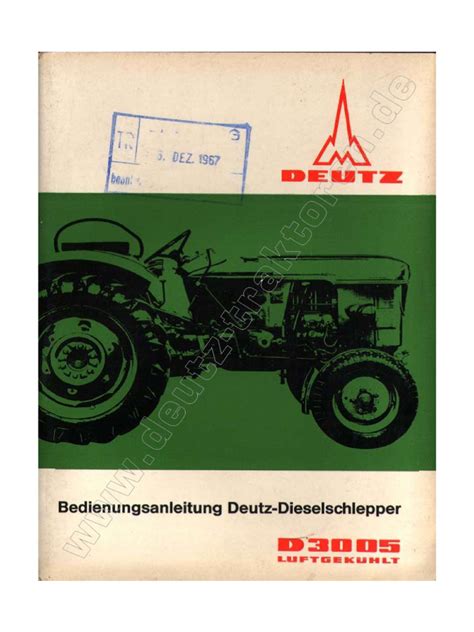 deutz 3005 manual