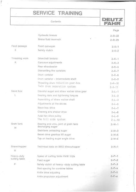 Deutz Training Manual