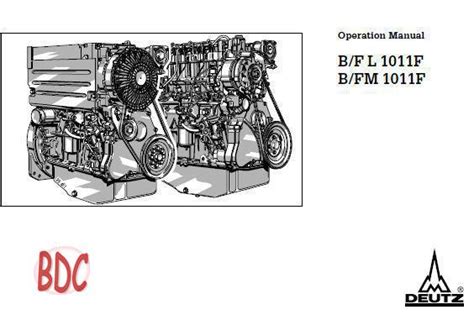 Read Deutz Model 1011 Engine Manual 