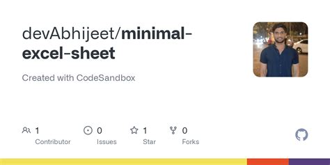 devAbhijeet/minimalexcelsheet Codesandbox