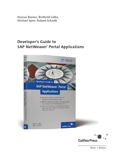 Developers Guide To Sap Netweaver Portal Applications Ebook