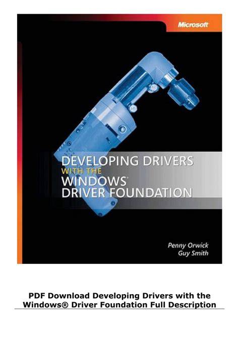 Developing Drivers With The Windowsr Driver Foundation Pro Developer