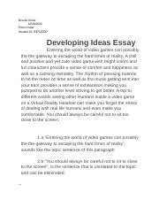Developing Ideas Penn Foster