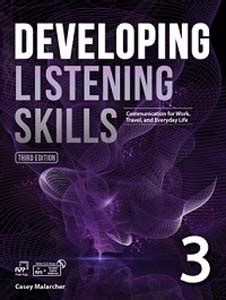 Developing Listening Skills 3 Second Edition Intermediate Listening Comprehension With Mp3 Audio Cd