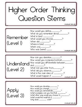 Full Download Developing Higher Order Thinking Questions 