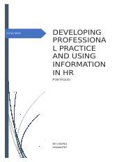 Download Developing Professional Practice And Using Information In Hr 