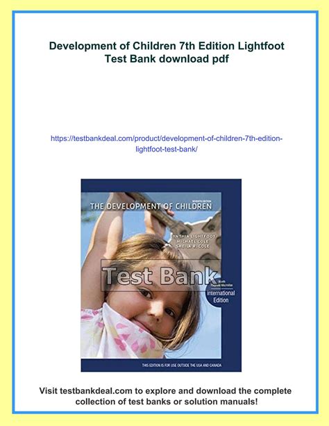 Development Of Children Lightfoot 7th Edition