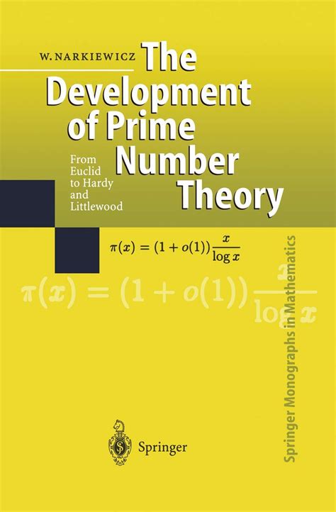 Development Of Prime Number Theory From Euclid To Hardy And Littlewood