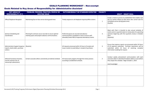 Development Plan For Administrative Assistant Example