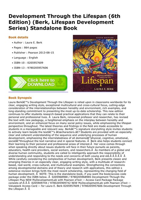 Development Through The Lifespan 6th Edition