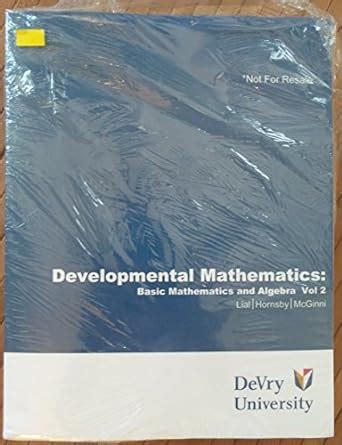 Full Download Developmental Mathematics Basic Algebra 2Nd Edition 