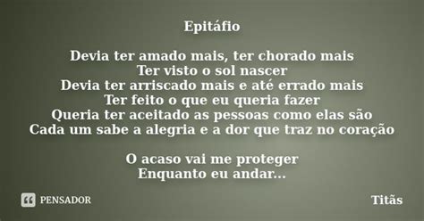 Devia Ter Amado Mais