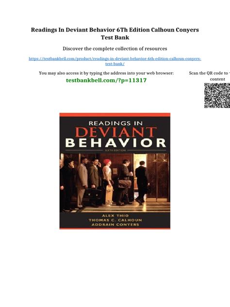 Deviant Behavior Readings In The Sociology Of Deviance