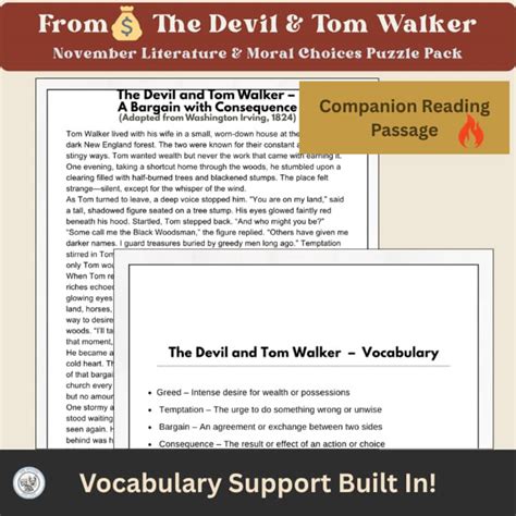 Devil And Tom Walker Literature Answers