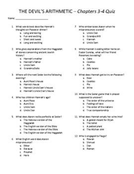 Devils Arithmetic Learning Link Answer Key