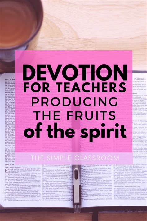 Devotions For Teachers At The End Of The Year