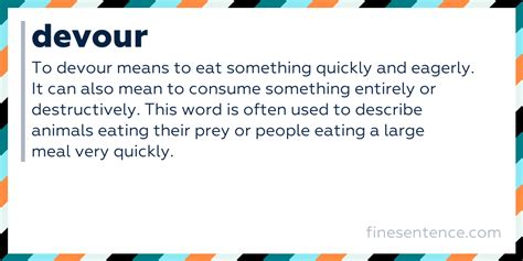 Devour Meaning