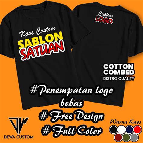 Dewa Custom Sablon Kaos - Sablon Kaos