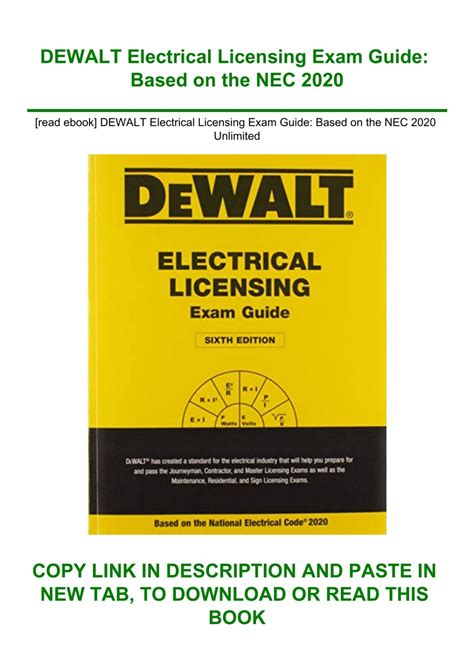 Dewalt Electrical Licensing Exam Guide