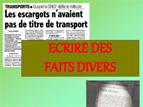 Définition Du Fait Divers