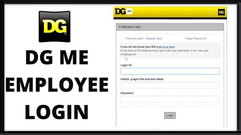 Dg Me Log In