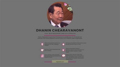 dhanin chearavanont biography definition