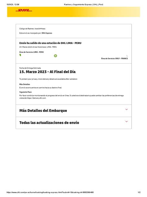 Dhl España Seguimiento