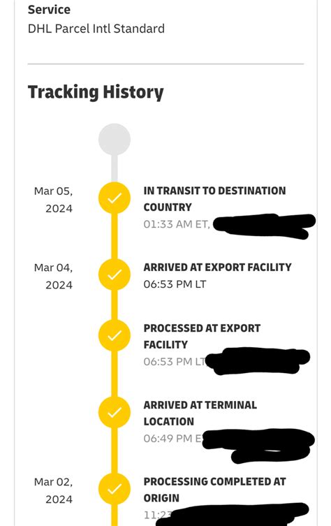 dhl tracking hasnt updated in a week