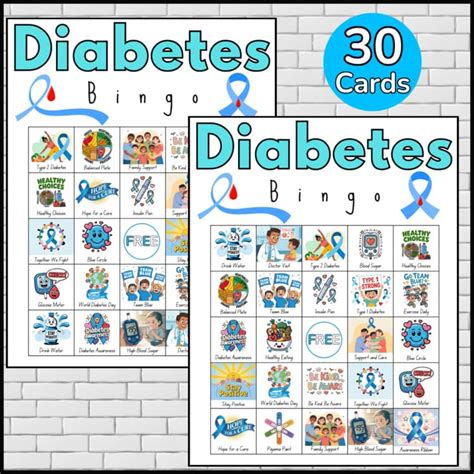 diabetes bingo game