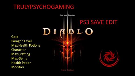 diablo 3 save game editor ps3