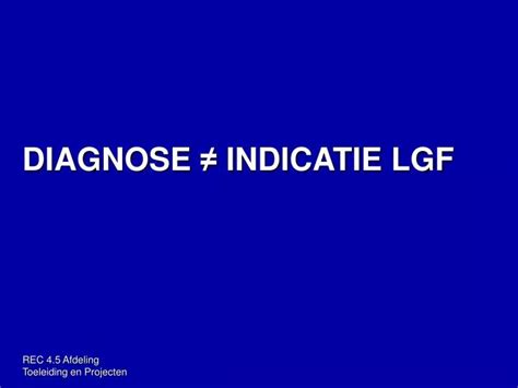 diagnose indicatie