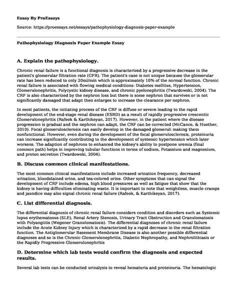 Download Diagnosis Paper Sample 