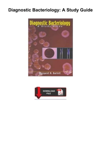 Diagnostic Bacteriology A Study Guide
