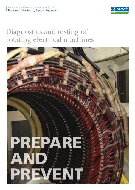 Diagnostics And Testing Of Rotating Electrical Machines