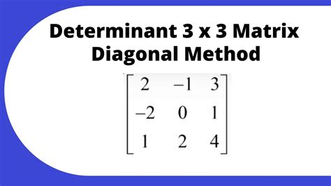 Diagonal Determinant