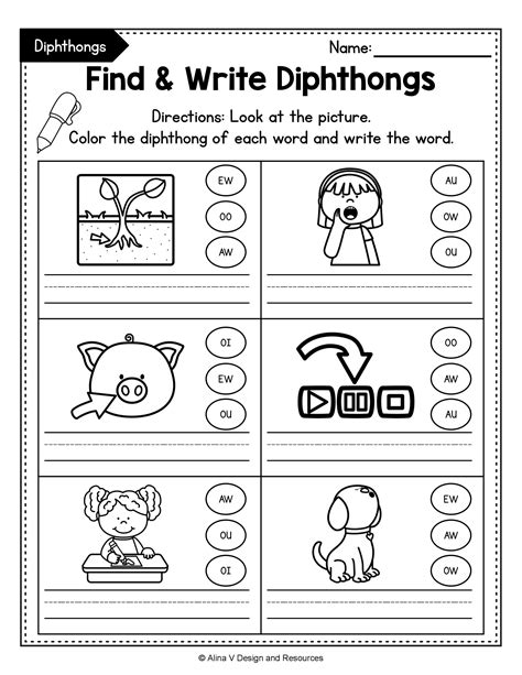 Diagraph And Diphthong Games Mdash Kindergarten Kiosk Diagraphs Worksheet For 1st Grade - Diagraphs Worksheet For 1st Grade