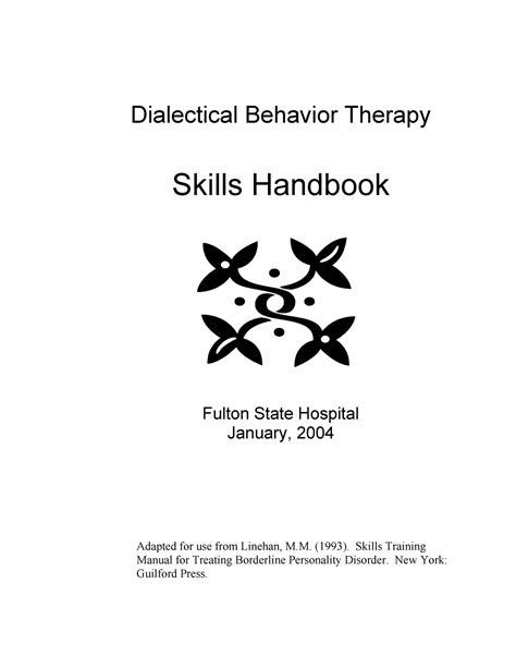 Dialectical Behavior Therapy Fulton State Hospital Manual